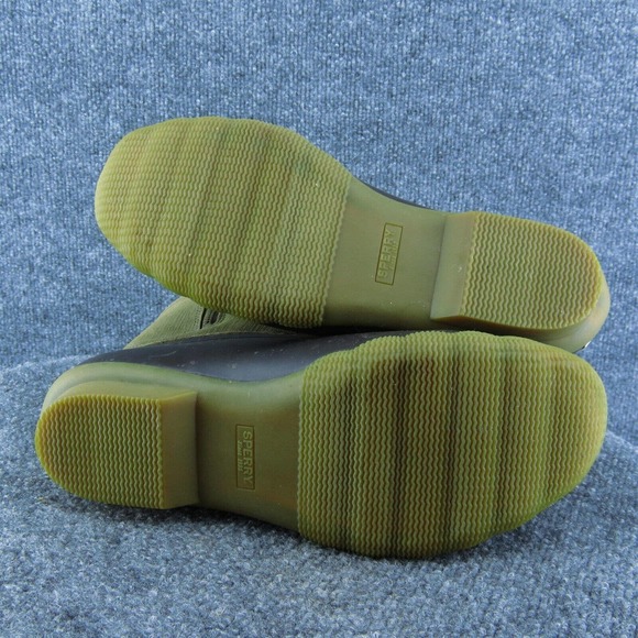 Sperry Brown Duck Boots Women 9 Medium Waterproof Lace Up Rubber Casual - Picture 8 of 10